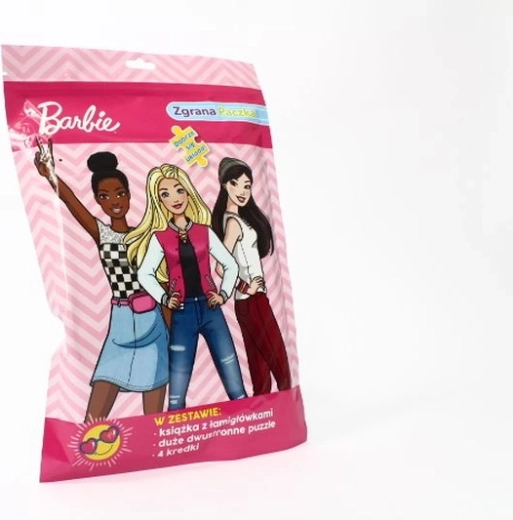 Barbie – zestaw aktywności z dwustronnym puzzlem i kredkami