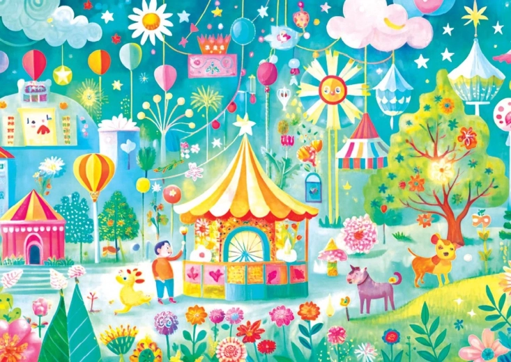 Puzzle YAZZ kolorowe miasto 1000 elementów