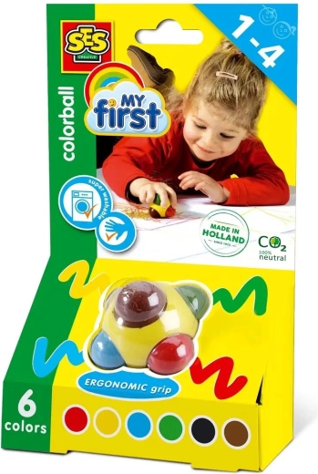 Sześć kolorów w jednej kredce