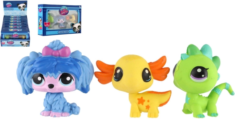 Littlest Pet Shop gumki do mazania w kształcie zwierzątek – 3 szt.