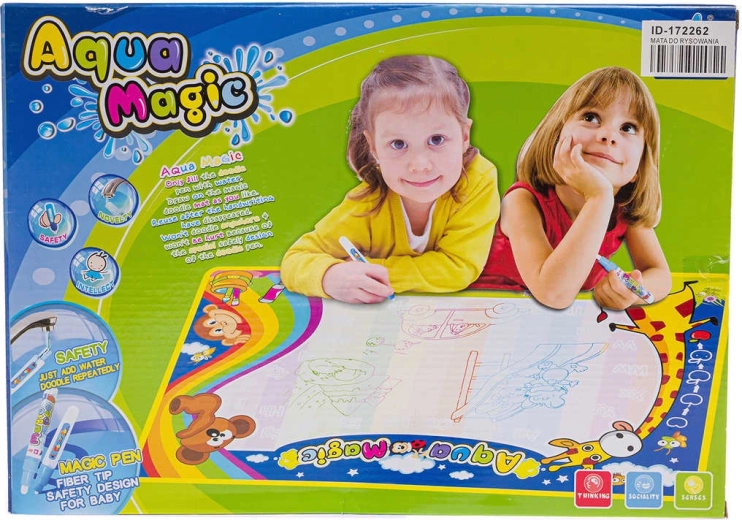 Magiczna wodna mata do malowania wodą 75 × 50 cm z 2 pisakami