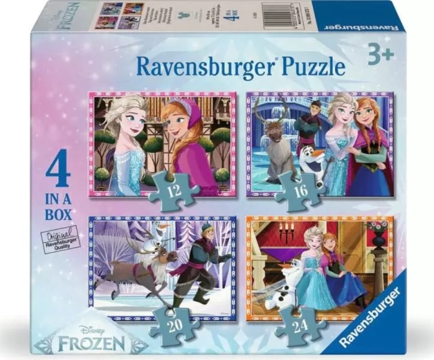 Puzzle Ravensburger Kraina Lodu 4w1 (12, 16, 20, 24 elementów)