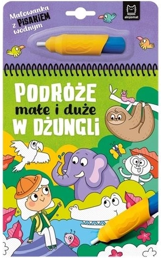 Kolorowanka z wodnym pisakiem: W dżungli