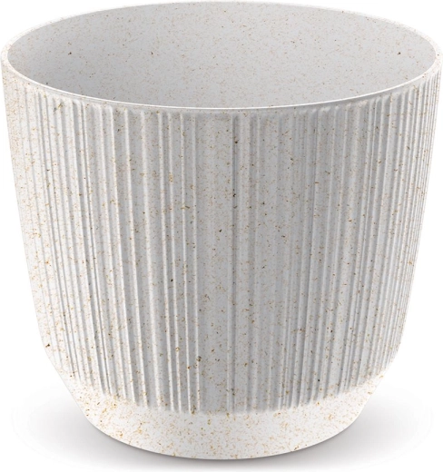 Doniczka Ryfo Eco Wood 19,5 cm biała