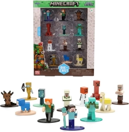 Jada Minecraft metalowe figurki 4 cm (12 szt.)