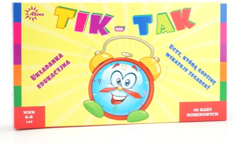 Układanka Tik Tak – domino do nauki zegara