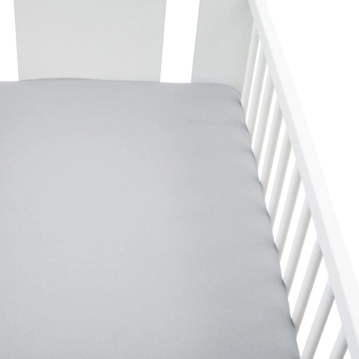 Jersey prześcieradło do łóżeczka New Baby 120 × 60 cm szare