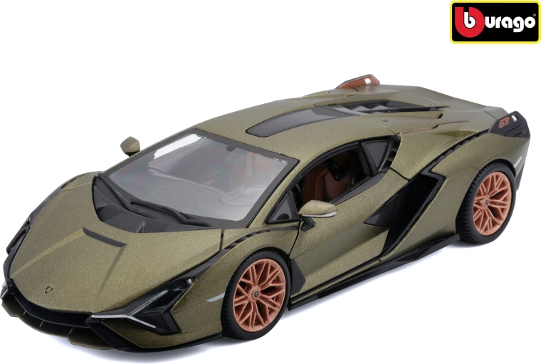 Bburago Lamborghini Sián FKP 37 w skali 1:24, matowozielony