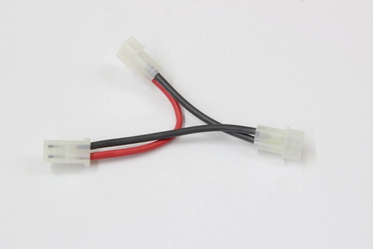 Kabel Y do akumulatora AMP z silikonowym przewodem i pozłacanymi stykami