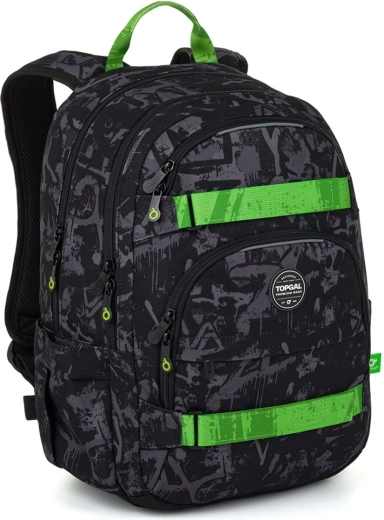 Plecak szkolny Topgal Viki graffiti green