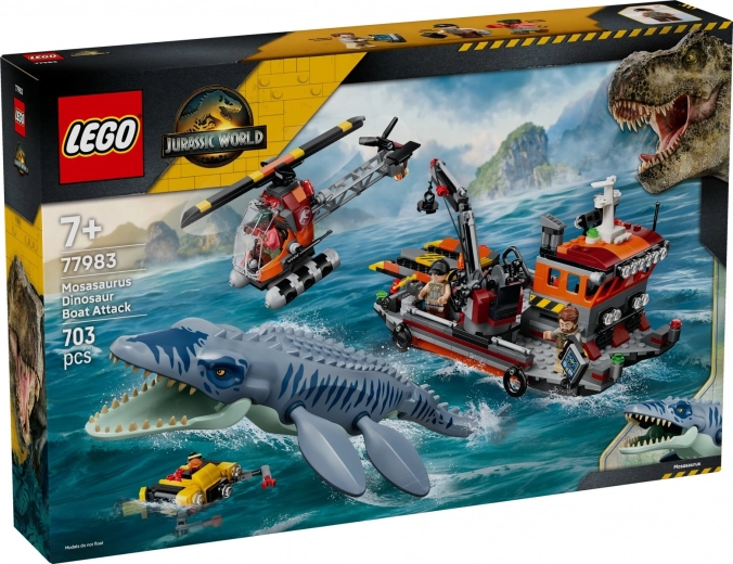 LEGO Jurassic World Atak mozazaura na łódź
