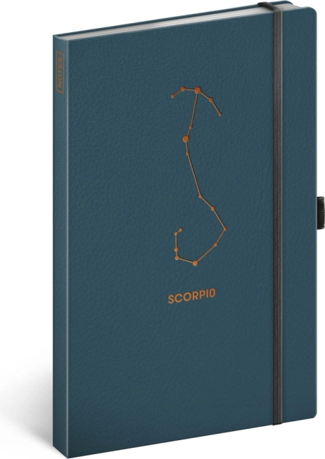 Notes Zodiak Skorpion, w linie 13 × 21 cm