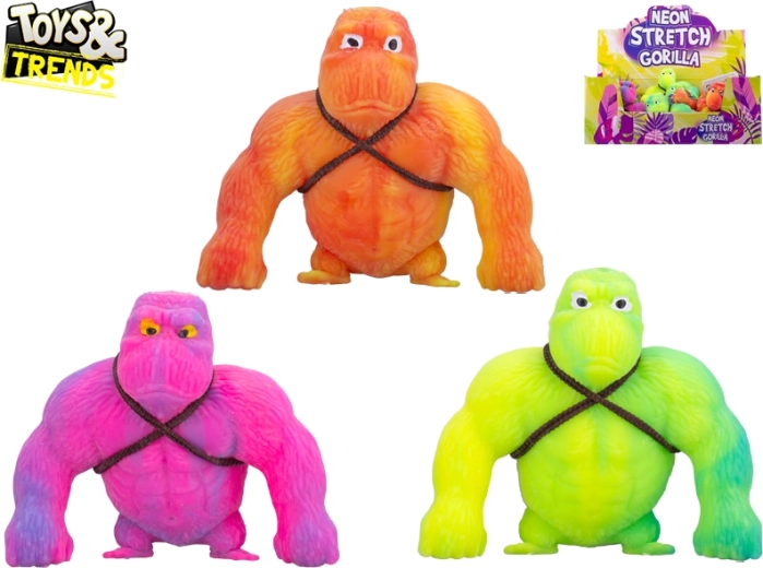 Super rozciągliwa kolorowa goryl 10 cm Toys&Trends