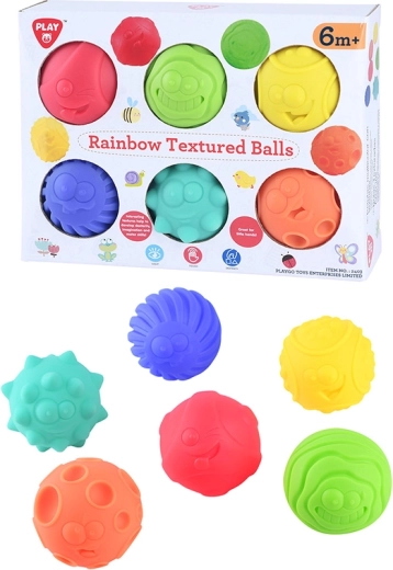 Playgo sensoryczne miękkie kostki 6 szt.