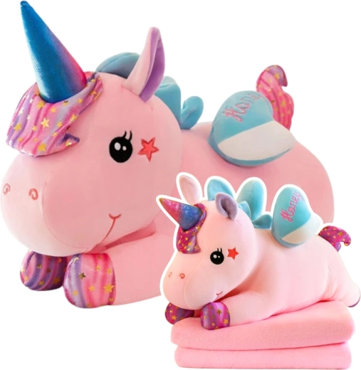 3w1: pluszak, poduszka i koc