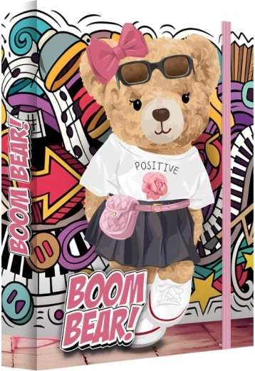 Pudełko na zeszyty A4 jumbo Max Junior Boom Bear (niedźwiedź) - 1 szt.