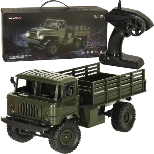 Zdalnie sterowana wojskowa ciężarówka terenowa Off-Road 4WD 1:16 RTR