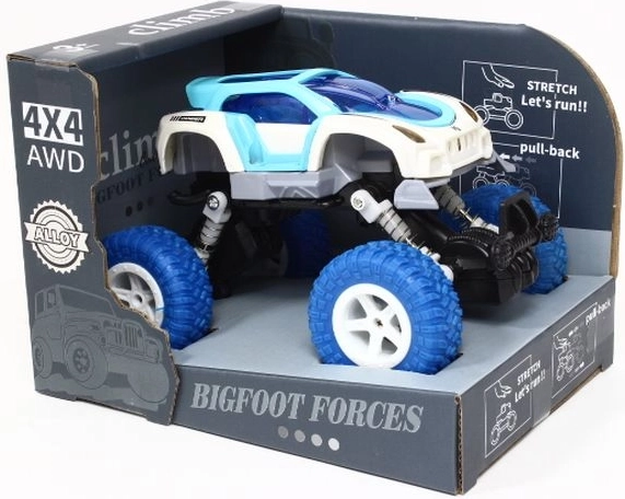 Metalowy samochodzik 4×4 z zawieszeniem