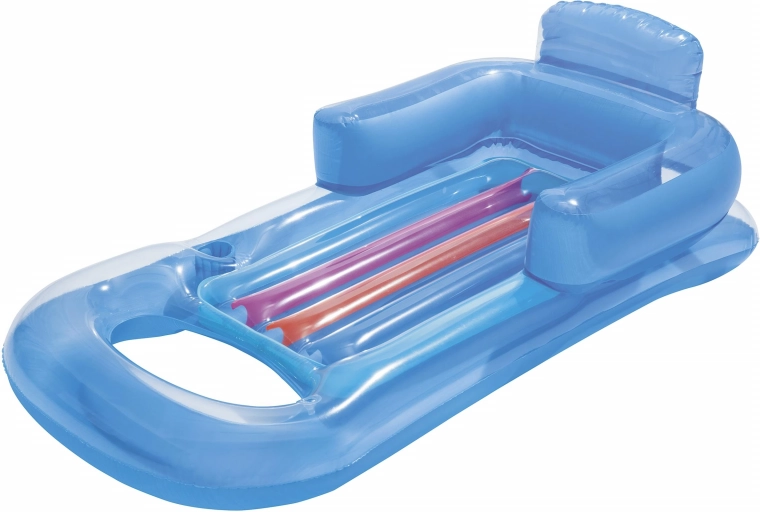 Bestway dmuchane leżak z oparciem i uchwytem na napoje – Szary