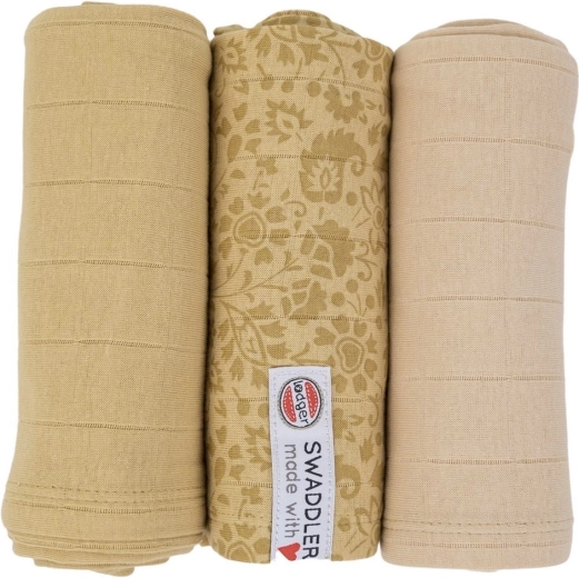 Lodger Swaddler Flower Tribe 70 × 70 cm sand – 1 szt.