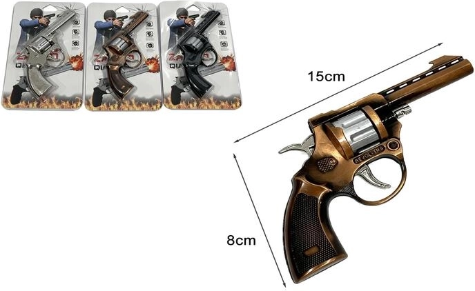 Metalowy pistolet na kapiszony