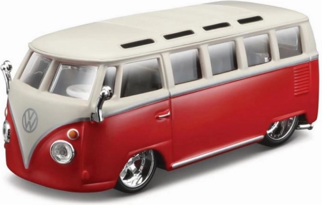 Bburago plus Volkswagen Van Samba czerwony