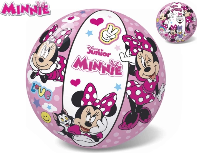 Gumowa piłka dziecięca Minnie 23 cm