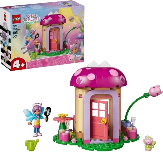 LEGO Gabby’s Dollhouse domek kociej wróżki w ogrodzie