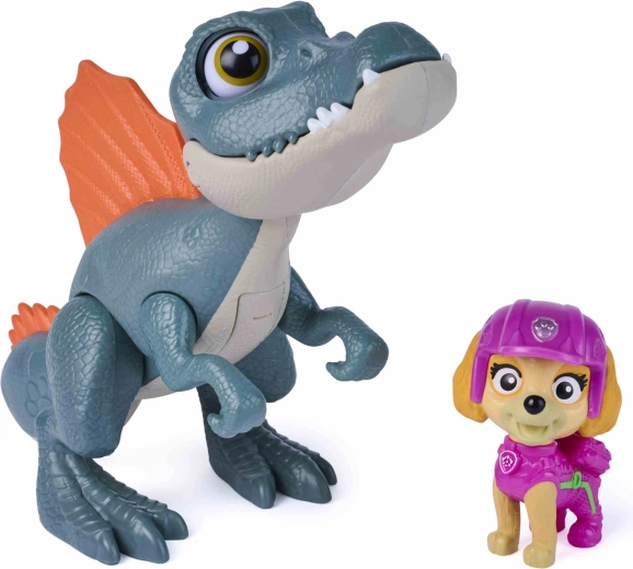 Psi Patrol Dino Movie Skye z interaktywnym spinozaurem