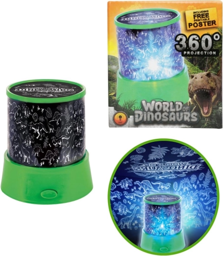 Dziecięcy projektor świetlny z dinozaurami