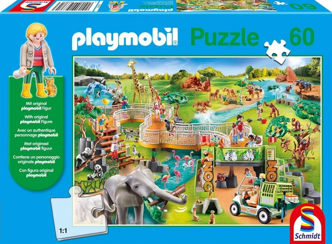 Puzzle SCHMIDT Playmobil Zoo 60 elementów z figurką
