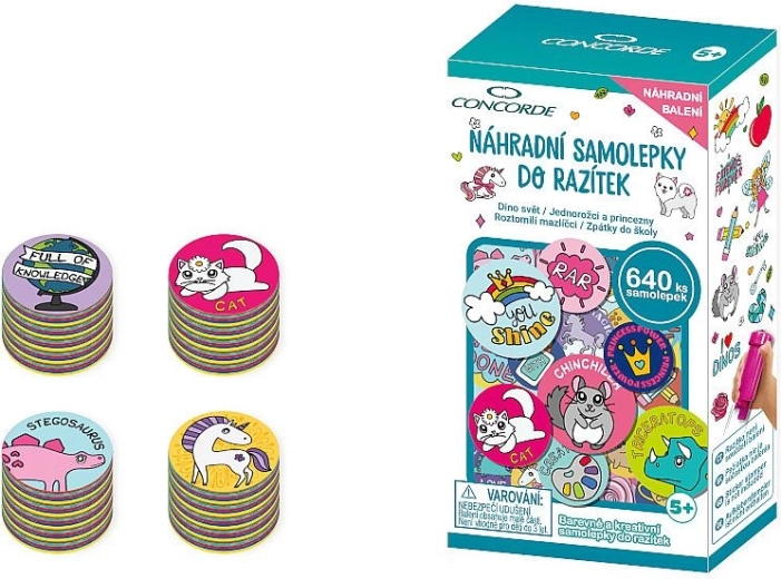 Zapasowe naklejki do stempli CONCORDE – asortyment