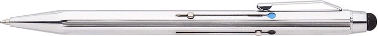 Długopis kulkowy CONCORDE Classic 4w1 z końcówką dotykową, srebrny