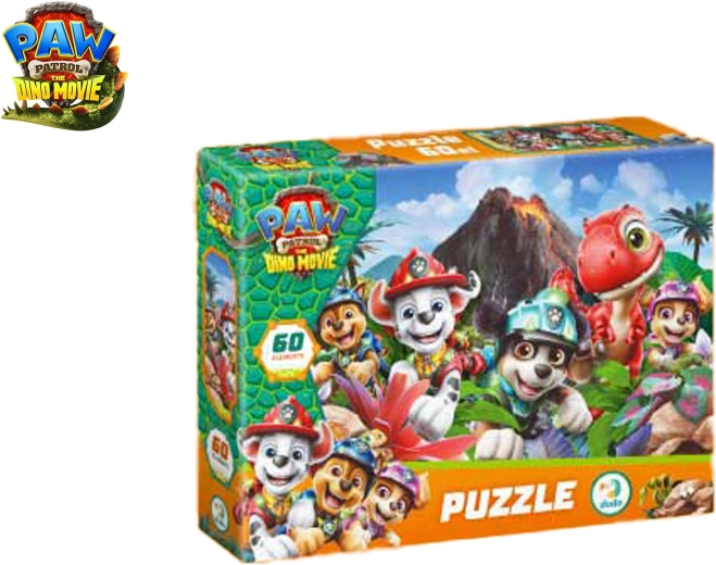 Puzzle Psi Patrol (Tlapková patrola): Dino film, 60 elementów (32 × 23 cm)