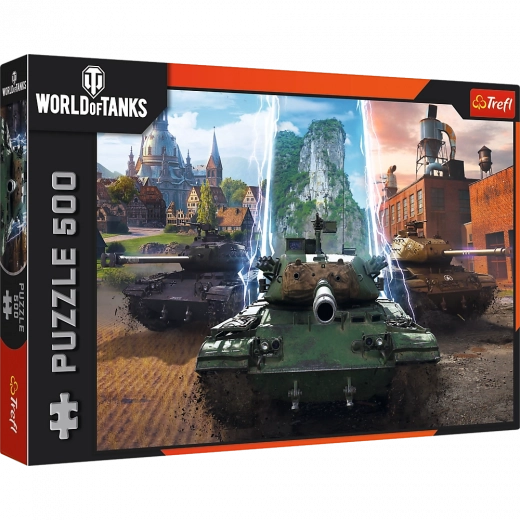 puzzle 500 elementów - world of tanks: czas na akcję! trefl