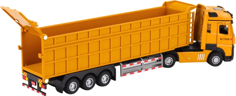 Realistyczny zestaw wywrotki z podnoszoną skrzynią