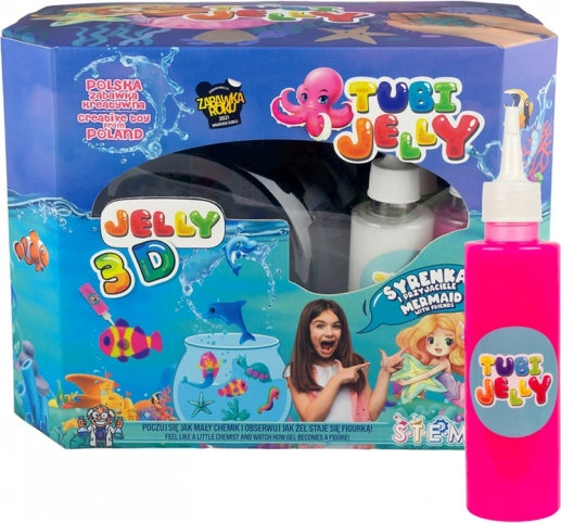 Tubi Jelly – kreatywny zestaw 8 kolorów z dużym akwarium Syrenka