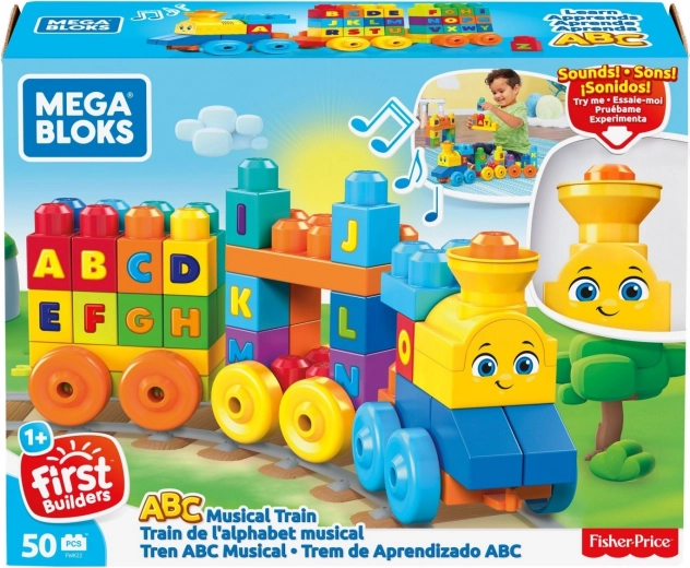 Mega Bloks muzyczny pociąg z literkami