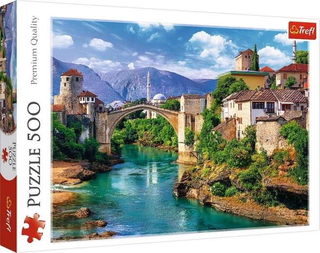 Puzzle 500 elementów Stary Most w Mostarze, Bośnia i Hercegowina – Trefl