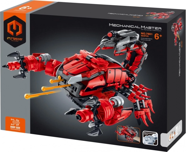 klocki im.master skorpion na rękę – mechaniczna broń, 664 elementy