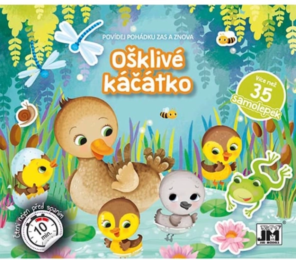 Opowiedz bajkę Brzydkie kaczątko – interaktywna książeczka z naklejkami