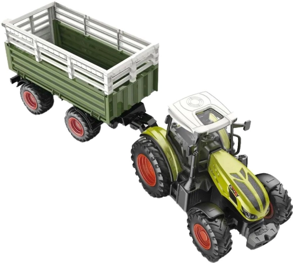 BUDDY TOYS traktor RC z ładowaczem czołowym i przyczepą wywrotką