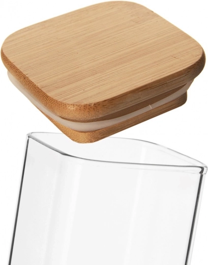 Hermetyczna bambusowa pokrywka