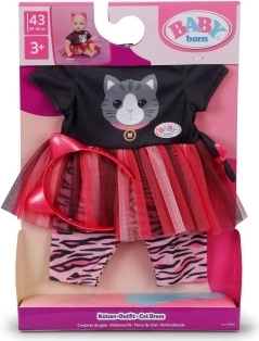Baby Born sukienka z kotkiem dla lalek 43 cm