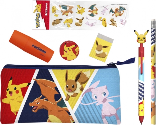 Szkolny zestaw Pokémon z naklejkami