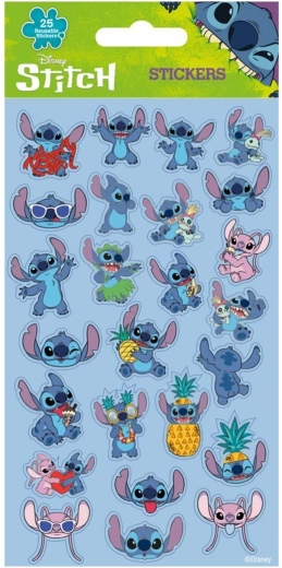 naklejki Lilo i Stitch niebieskie 25 szt.