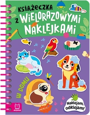 Książeczka z wielorazowymi naklejkami w domu