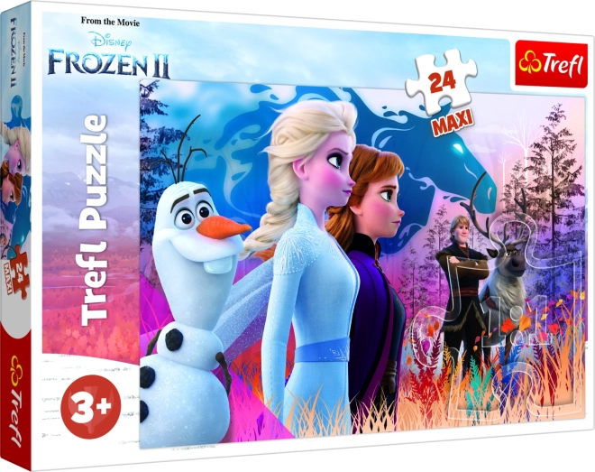 Puzzle MAXI 24 elementy FROZEN 2 – Magiczna przygoda