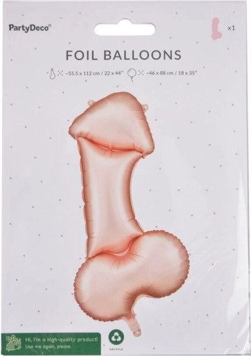 Żartobliwy balon foliowy 55 × 112 cm