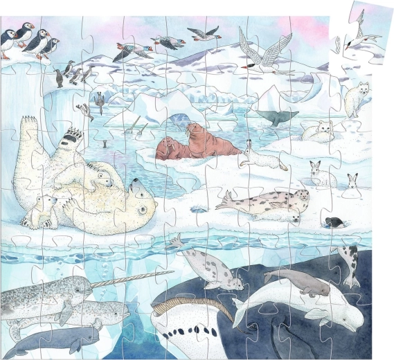 Piękna ilustracja polarnego świata